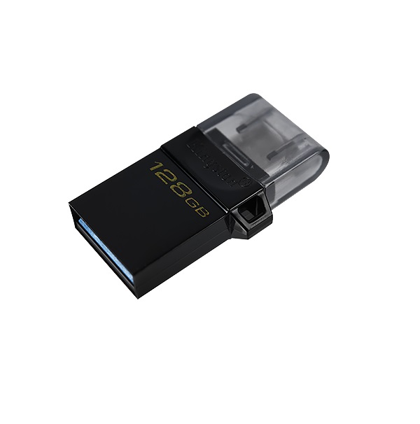 Флешка Kingston Data traveler microduo 3 G2 128Гб черный